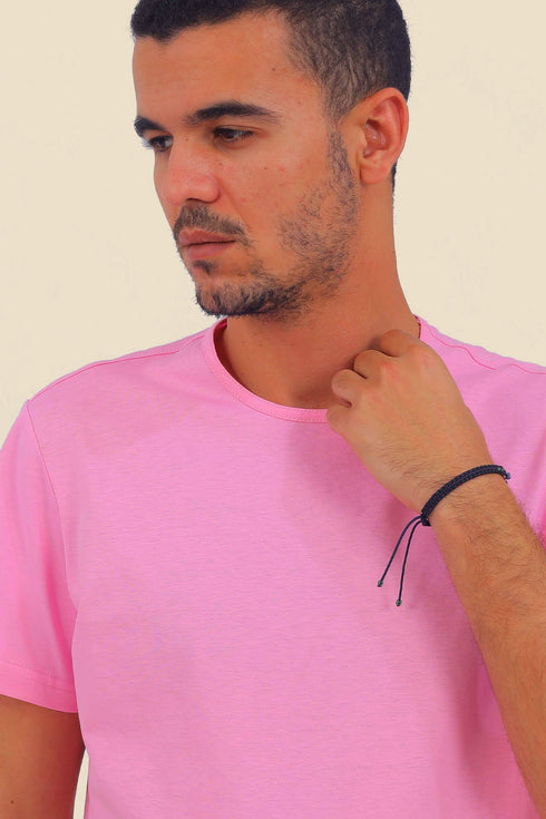 T-Shirt in cotton jersey with round neckline